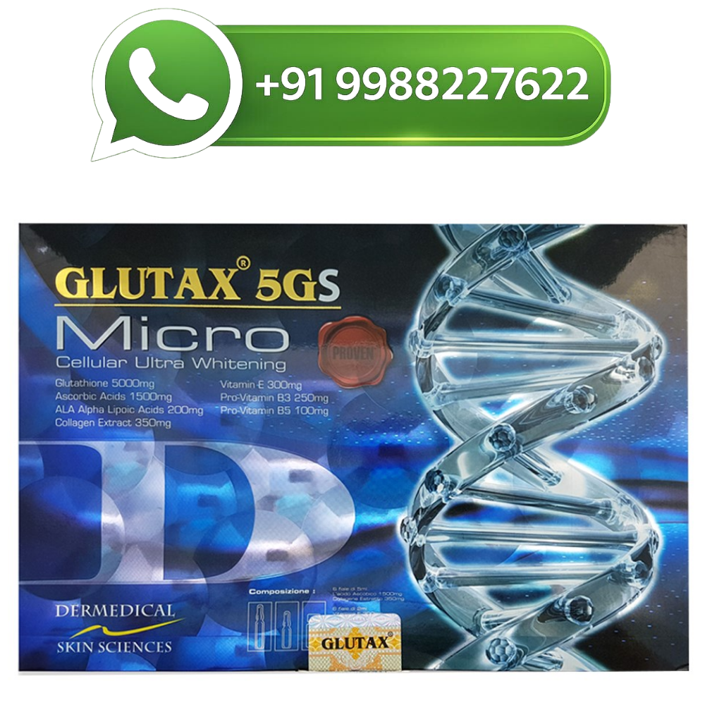 glutathione 5000mg pills Glutax 5gs Micro Cellular Ultra Injection 06 Sessions Injection Peptide Vial Holder Concern:Acne-Prone Size:2 oz (30 Day Supply)