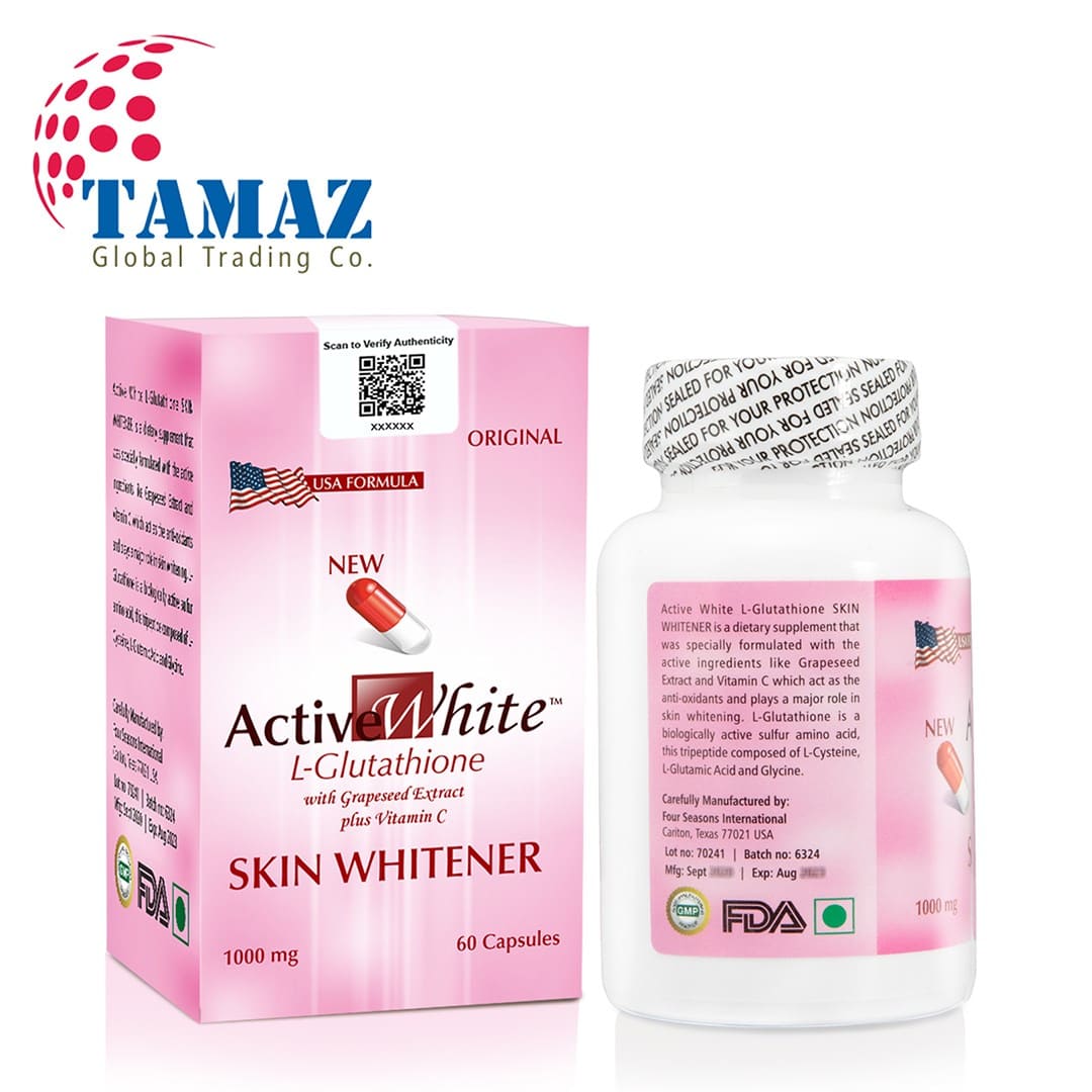 Active White L Glutathione Skin Whitening Capsules