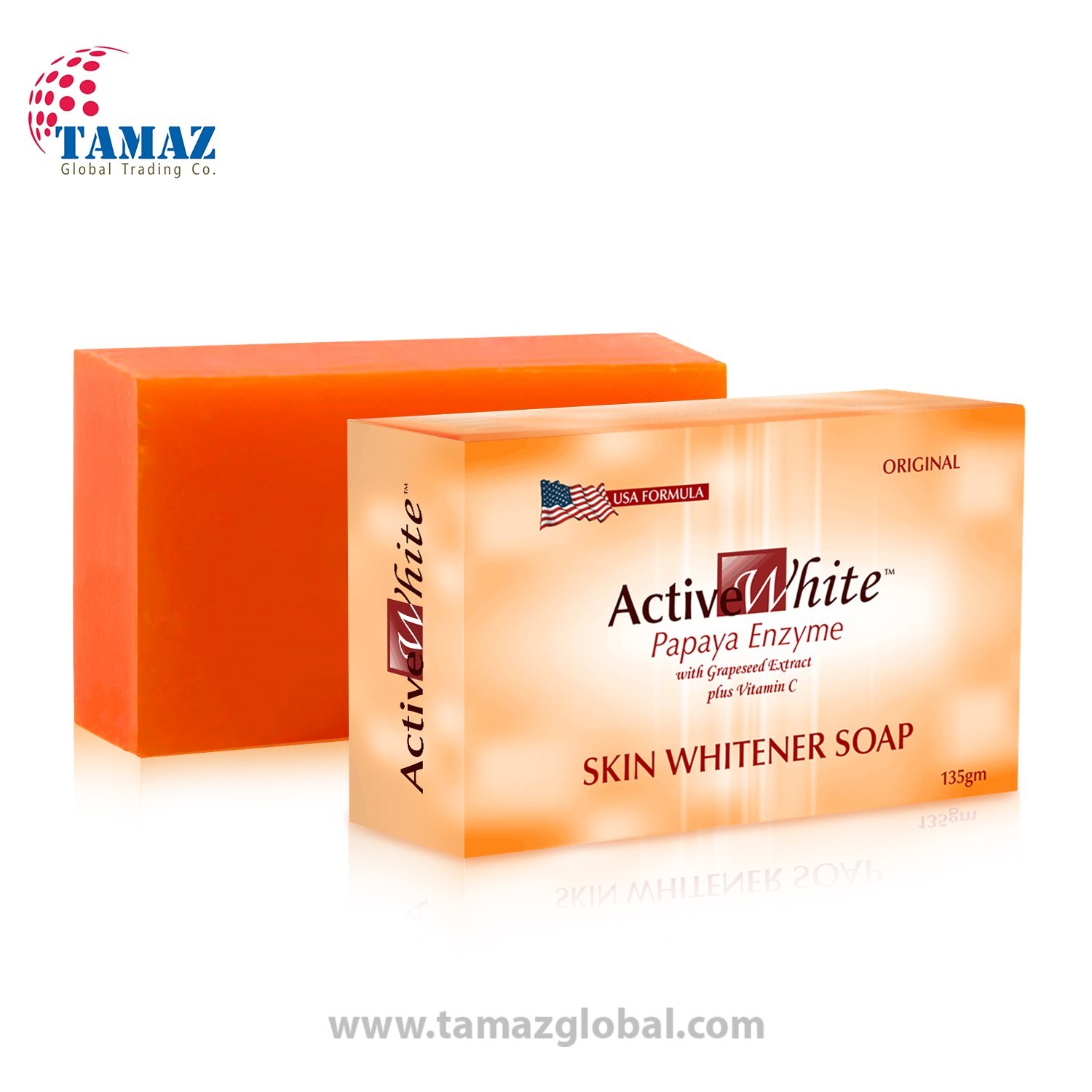active white papaya enzyme skin whitening soap