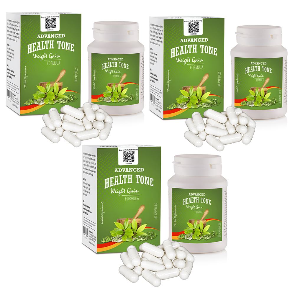 Advanced Health Tone Weight Gain Capsules Pack Of 3 Bottles