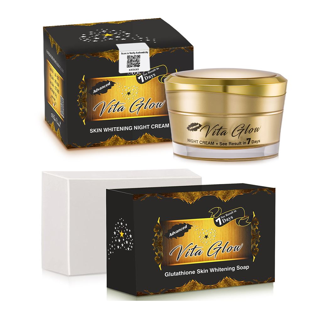 Advanced Vita Glow Night Cream & Glutathione Soap Combo