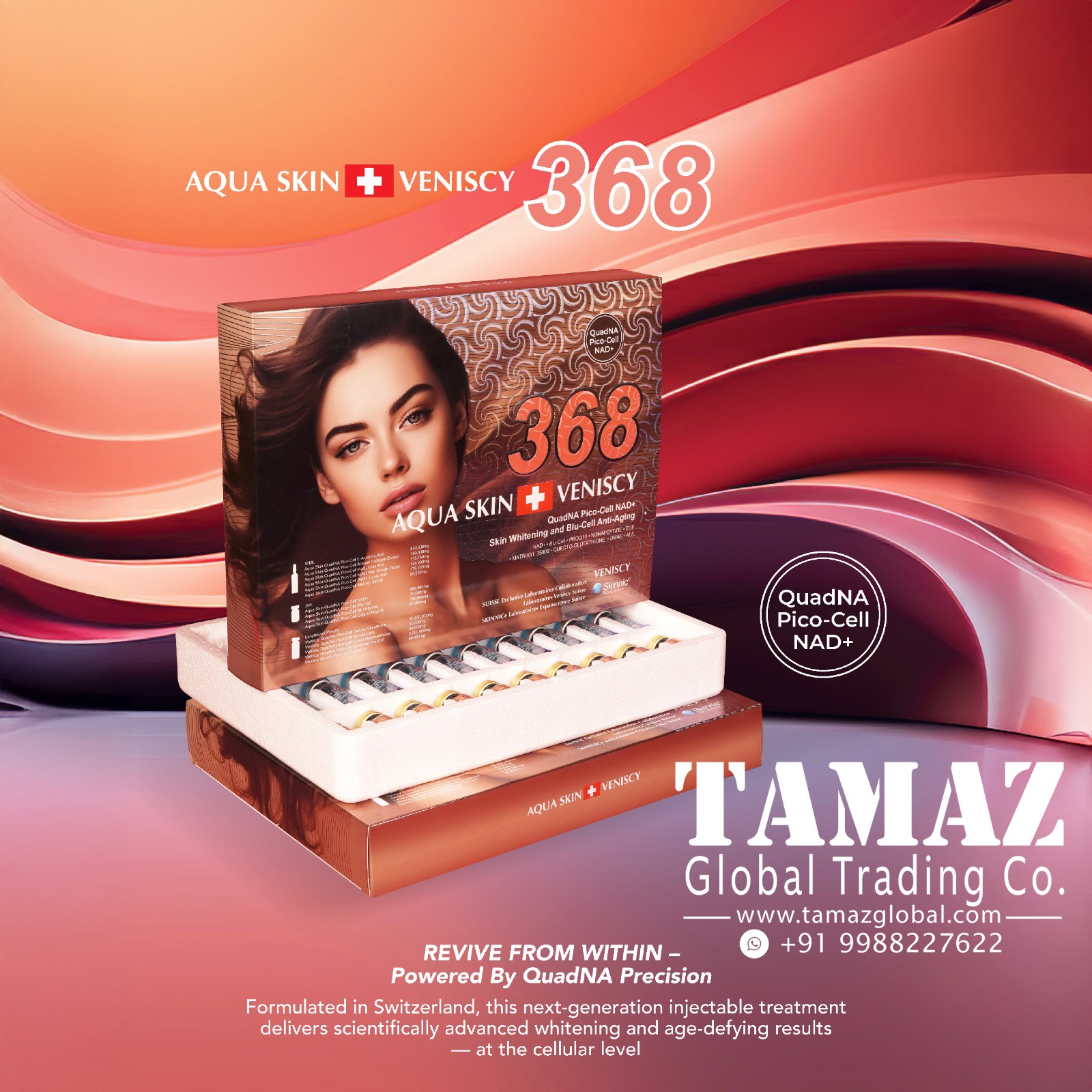 Aqua Skin Veniscy 368 Glutathione Injection