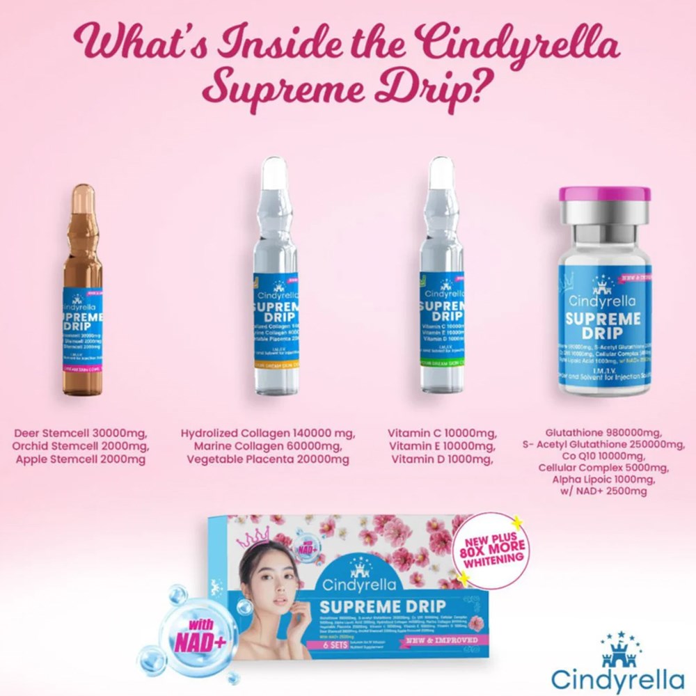 Cindyrella Supreme Drip Glutathione Injection