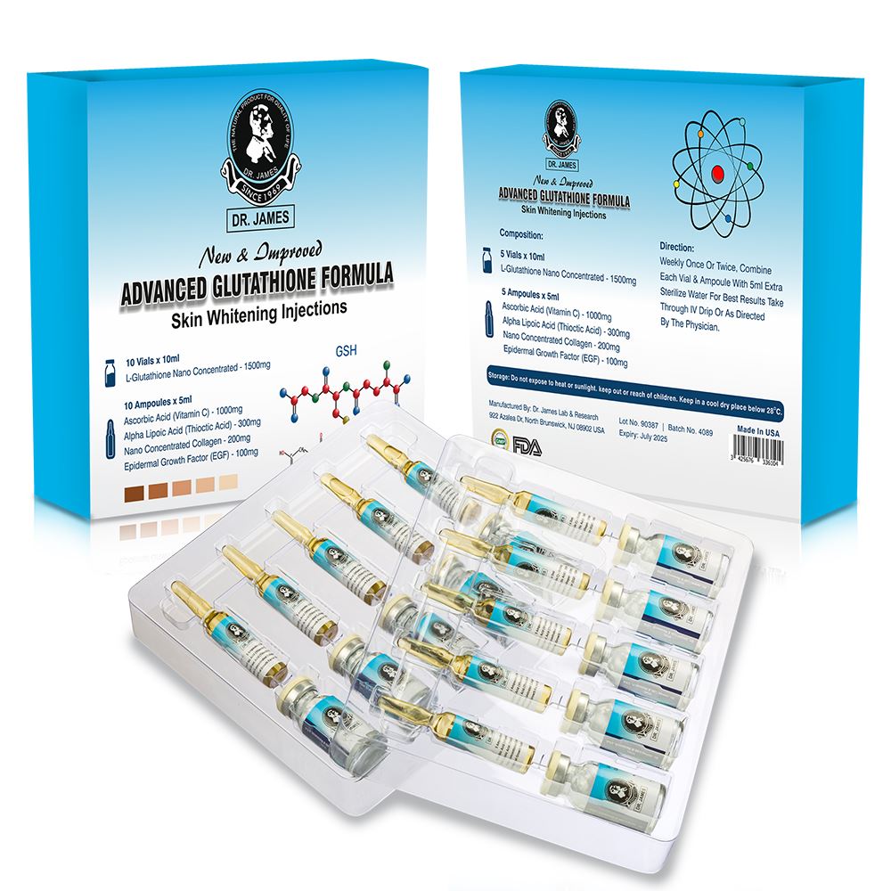 Dr James Skin Whitening Glutathione Injection 10 Sessions