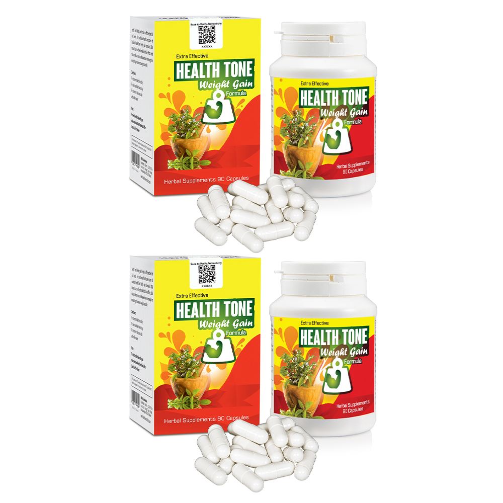 Extra Effective Health Tone Weight Gain Capsules Pack of 2 Bottles