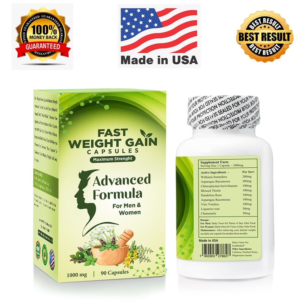 Fast Weight Gain Capsules Advanced Formula For Men & Women