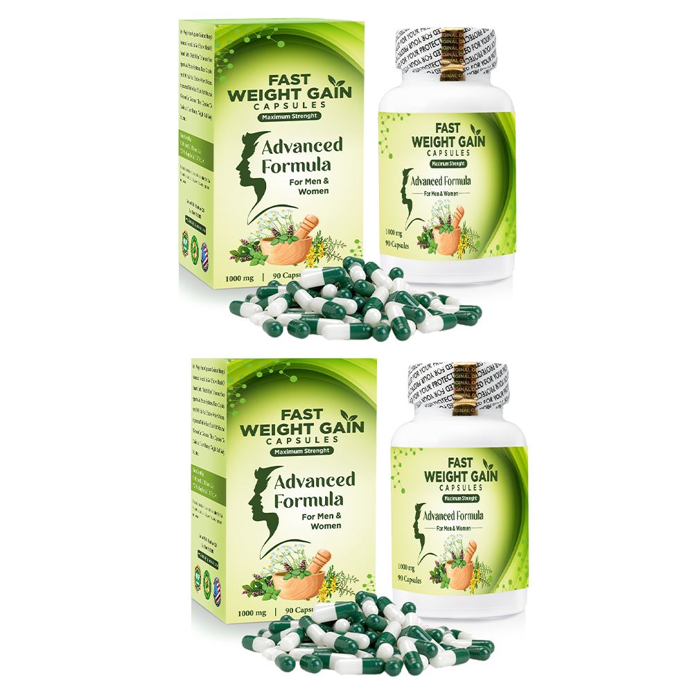 Fast Weight Gain Capsules For Men & Women By Vesco Pharma Two Bottles
