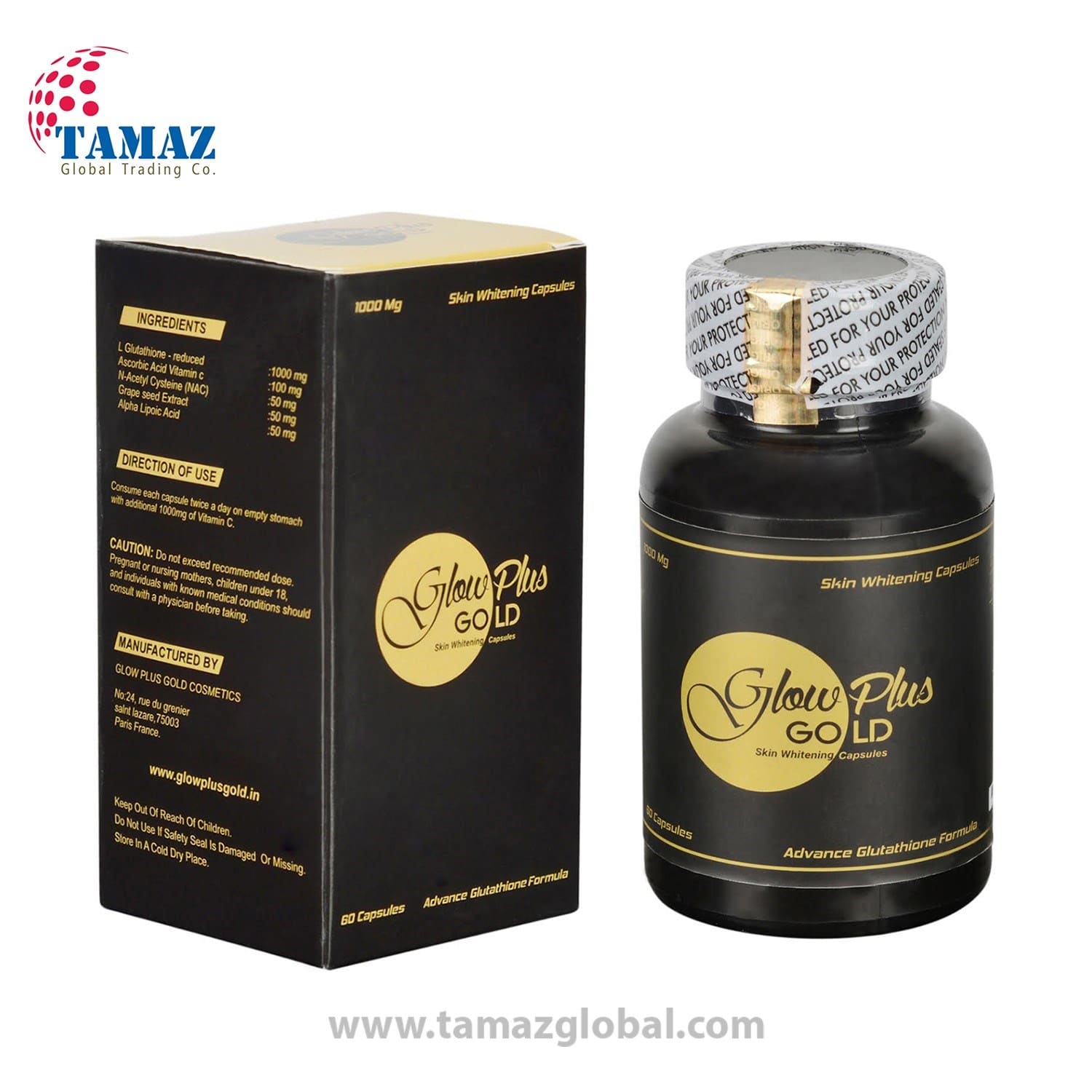 Glow Plus Gold Skin Whitening Capsules