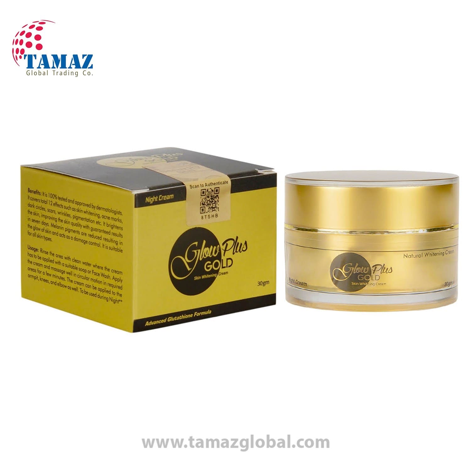 Glow Plus Gold Skin Whitening Cream