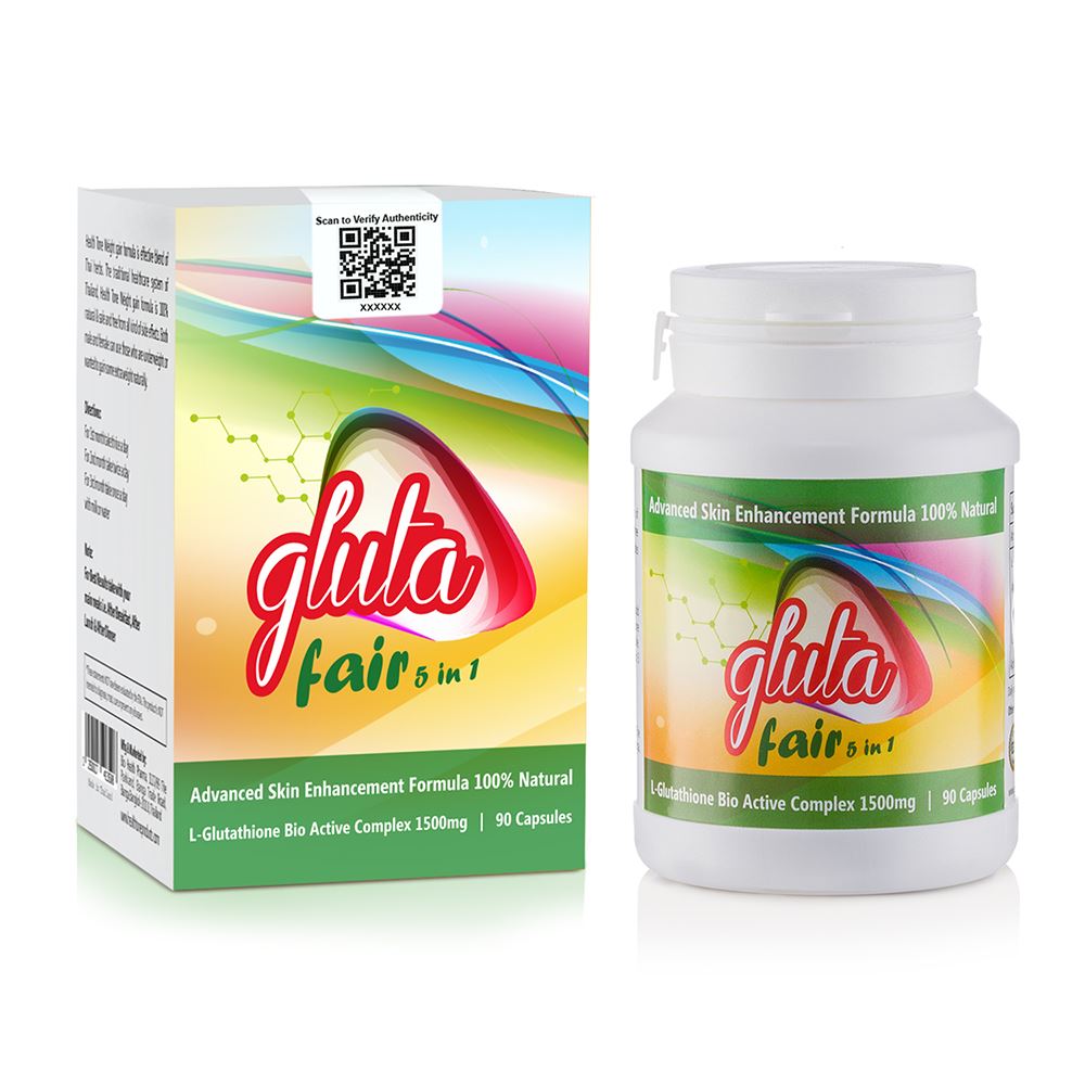 Gluta Fair 5 in 1 Glutathione Skin Whitening Capsules