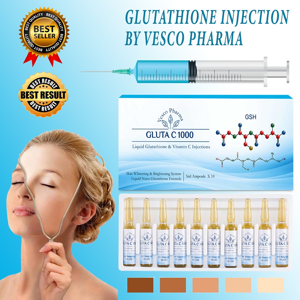 Vesco Pharma Gluta C 1000 Glutathione Skin Whitening Injection