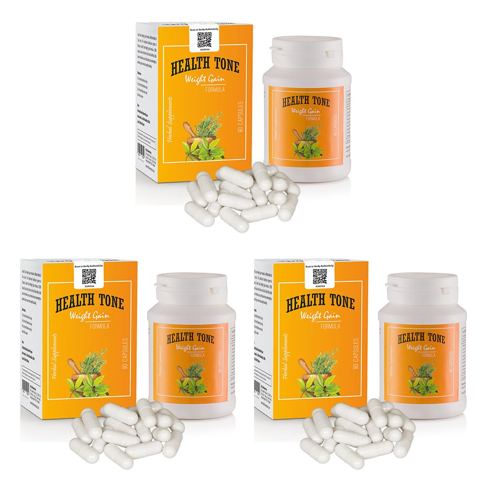Health Tone Weight Gain Capsules Pack Of Three