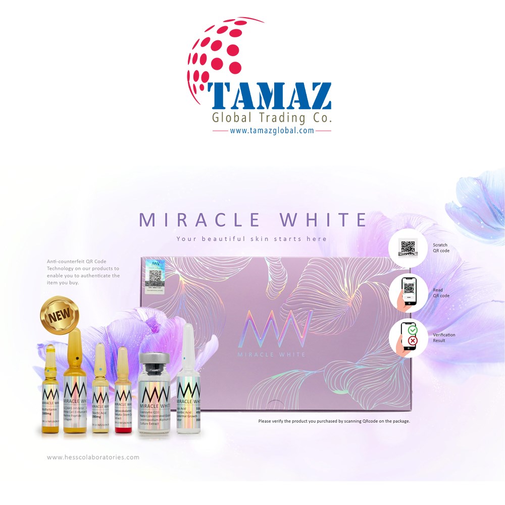Miracle White 60000mg Glutathione Injection With SLC24A5