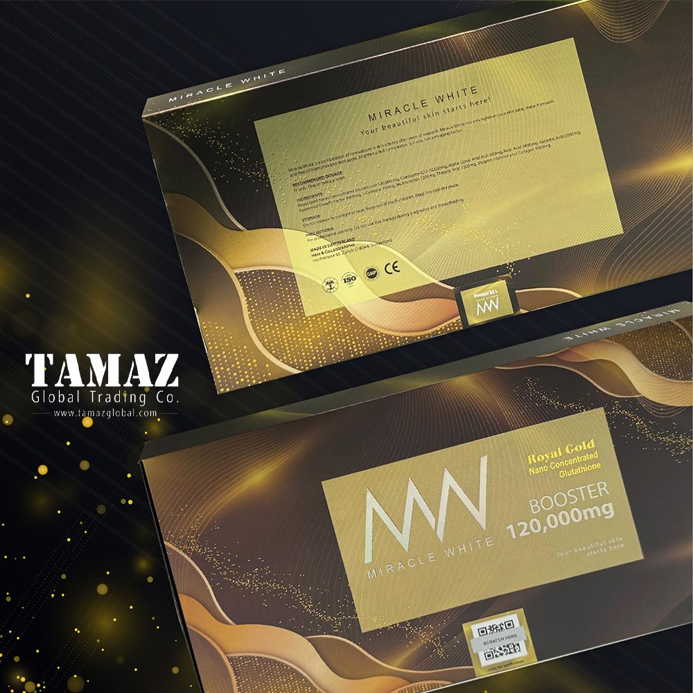 Miracle White  Royal Gold 120000mg Glutathione Injection