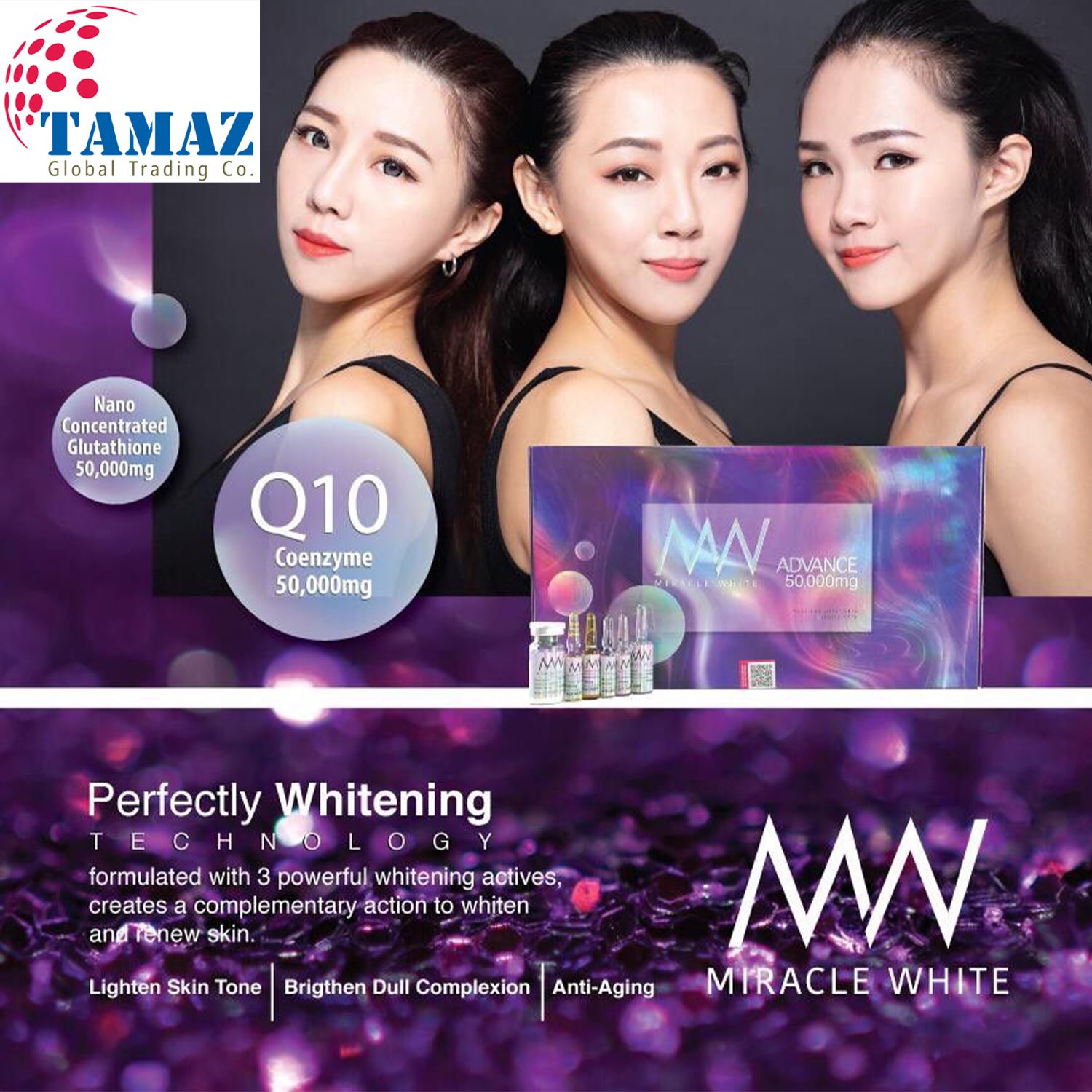 Miracle White Advance 50,000mg Glutathione Injection