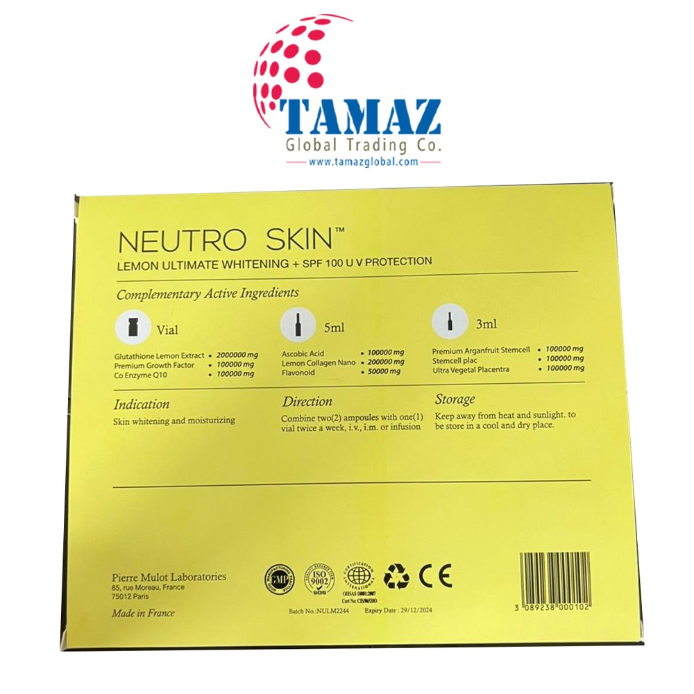 Neutro Skin Lemon Whitening+ Glutathione Injection