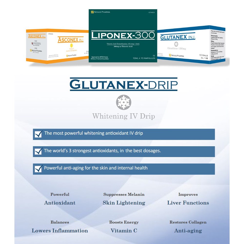 Nexus Pharma Glutanex Glutathione 1200mg Injections