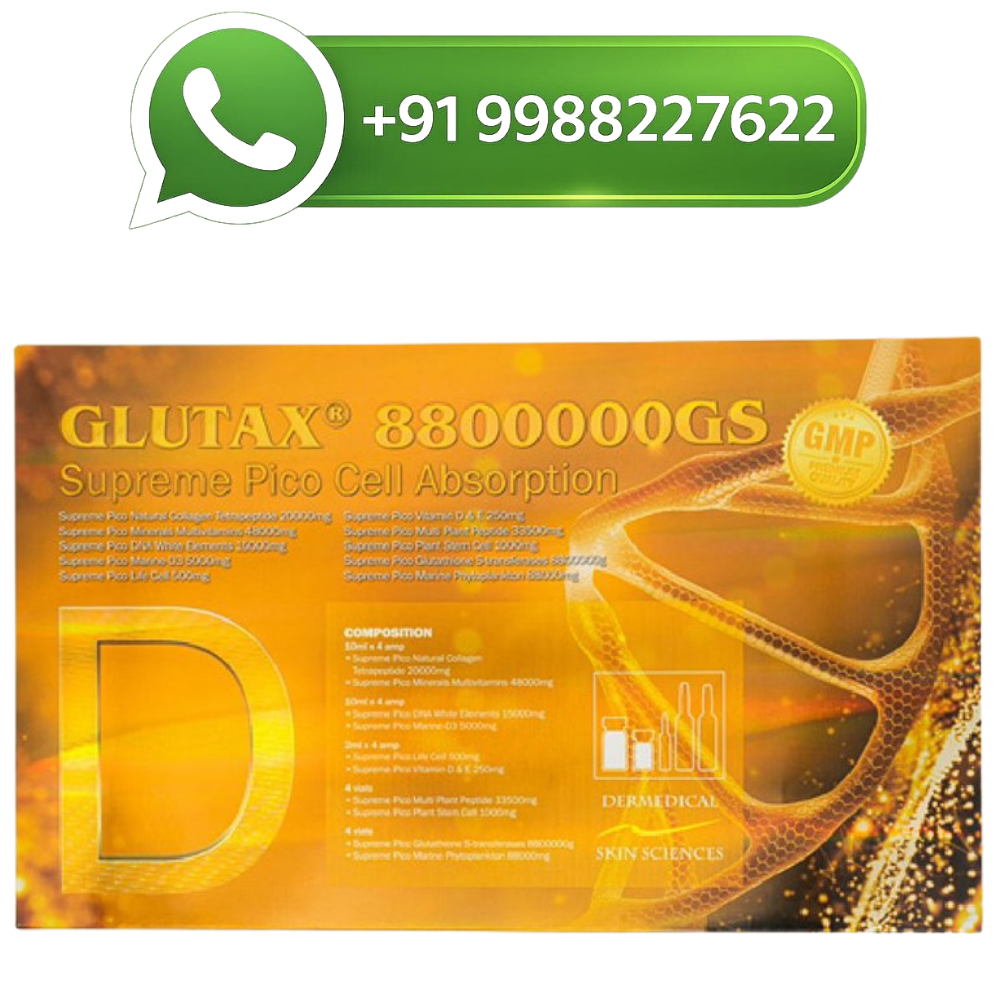 Glutax 8800000gs Glutathione Skin Whitening Injection