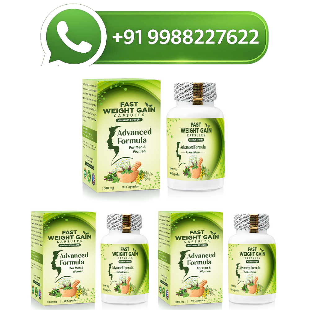 Fast Weight Gain Capsules For Men & Women By Vesco Pharma Three Bottles