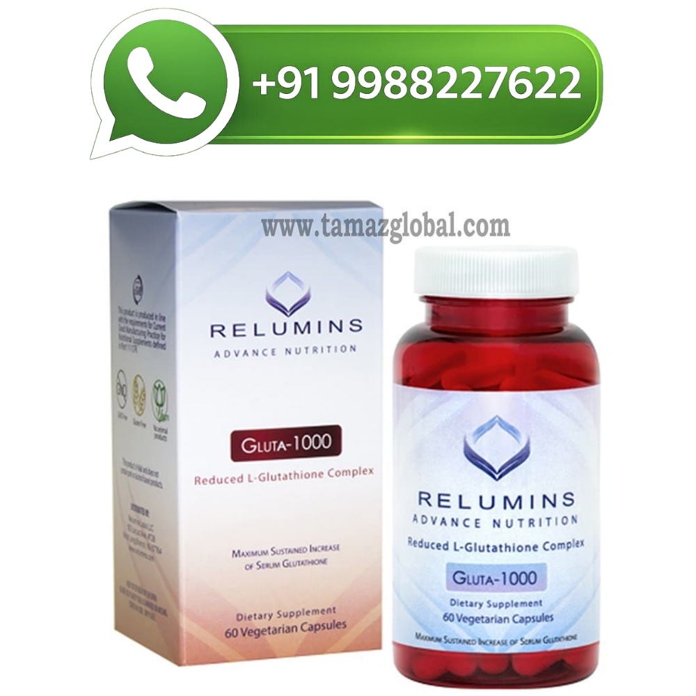 Relumins 1000mg Reduced Glutathione 60 Capsules