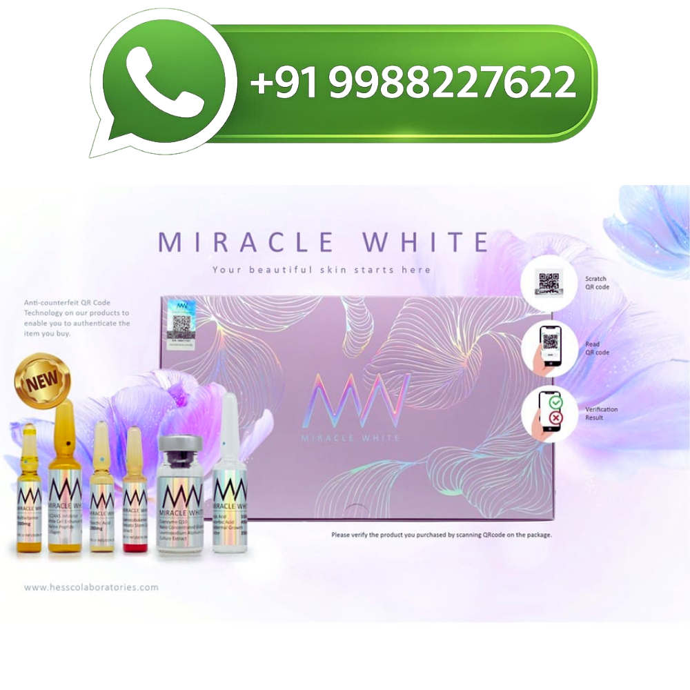 Miracle White 60000mg Glutathione Injection With SLC24A5