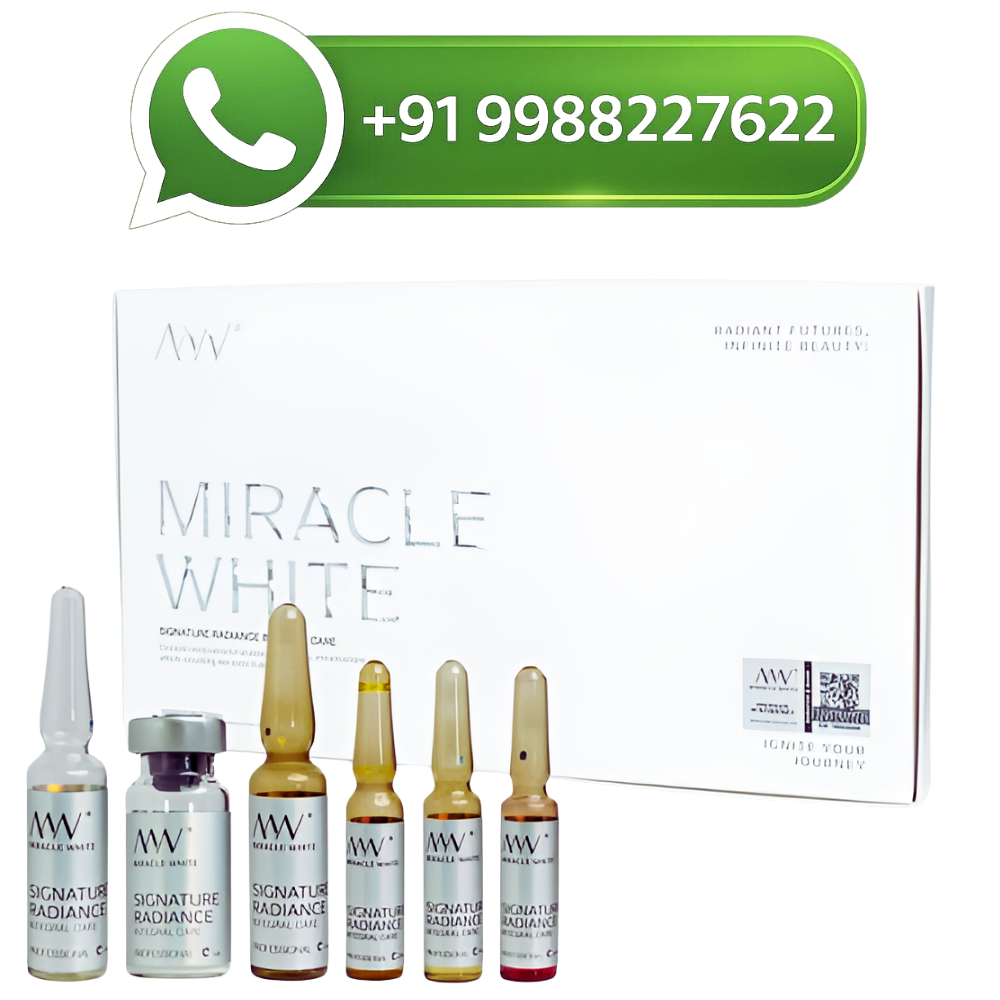 Miracle White 80,000mg Glutathione Injection White Box