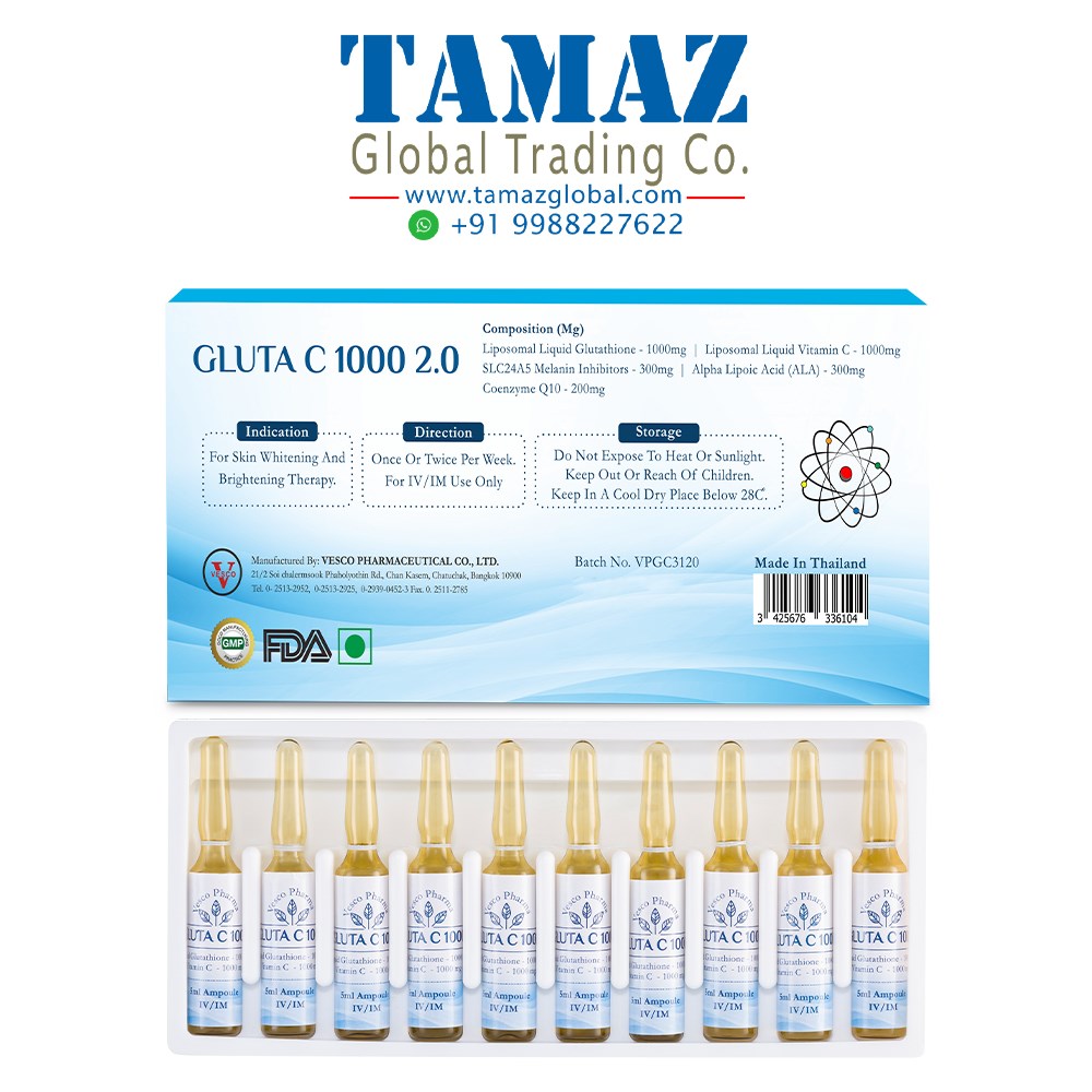 Vesco Pharma Gluta C 1000 Glutathione Skin Whitening Injection