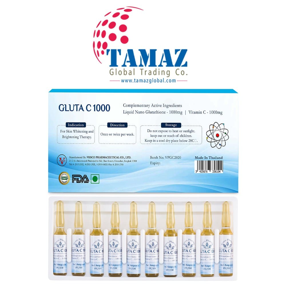Vesco Pharma Gluta C 1000 Glutathione Skin Whitening Injection