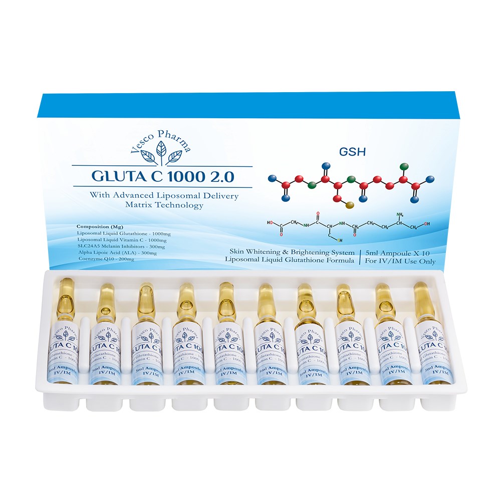 Vesco Pharma Gluta C 1000 Glutathione Skin Whitening Injection