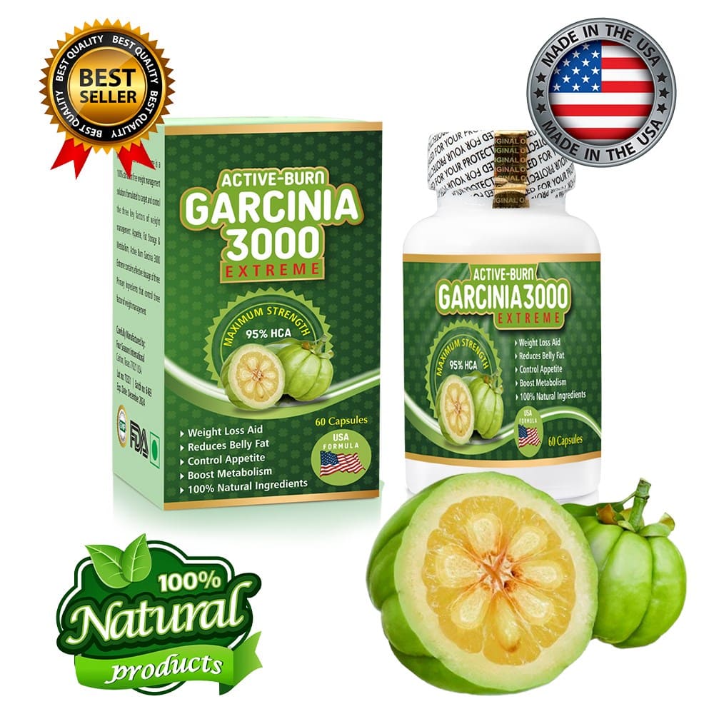 Active Burn Garcinia 3000 Extreme Weight Loss Capsules