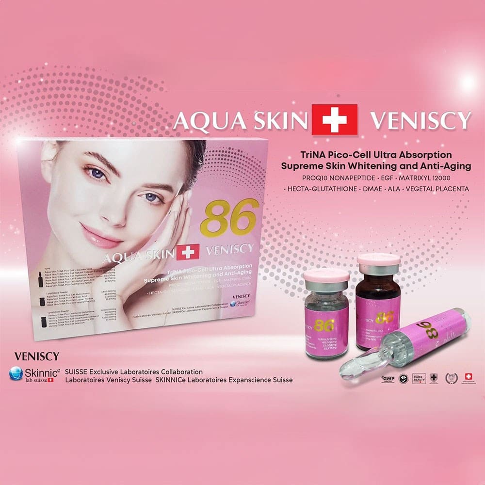 Aqua Skin Veniscy 86 TriNA Pico-Cell Ultra Absorption Glutathione Injection