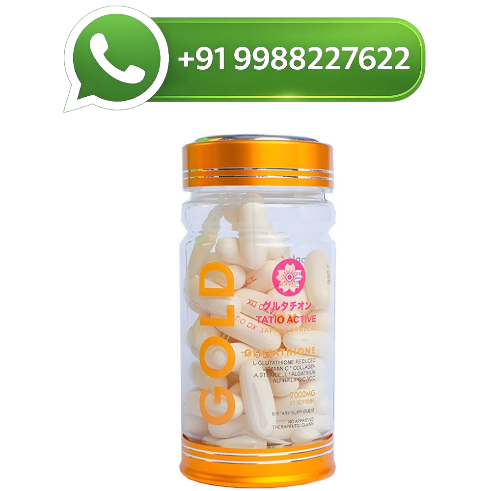 Tatio Active Gold Glutathione 2000mg Skin Whitening Softgels