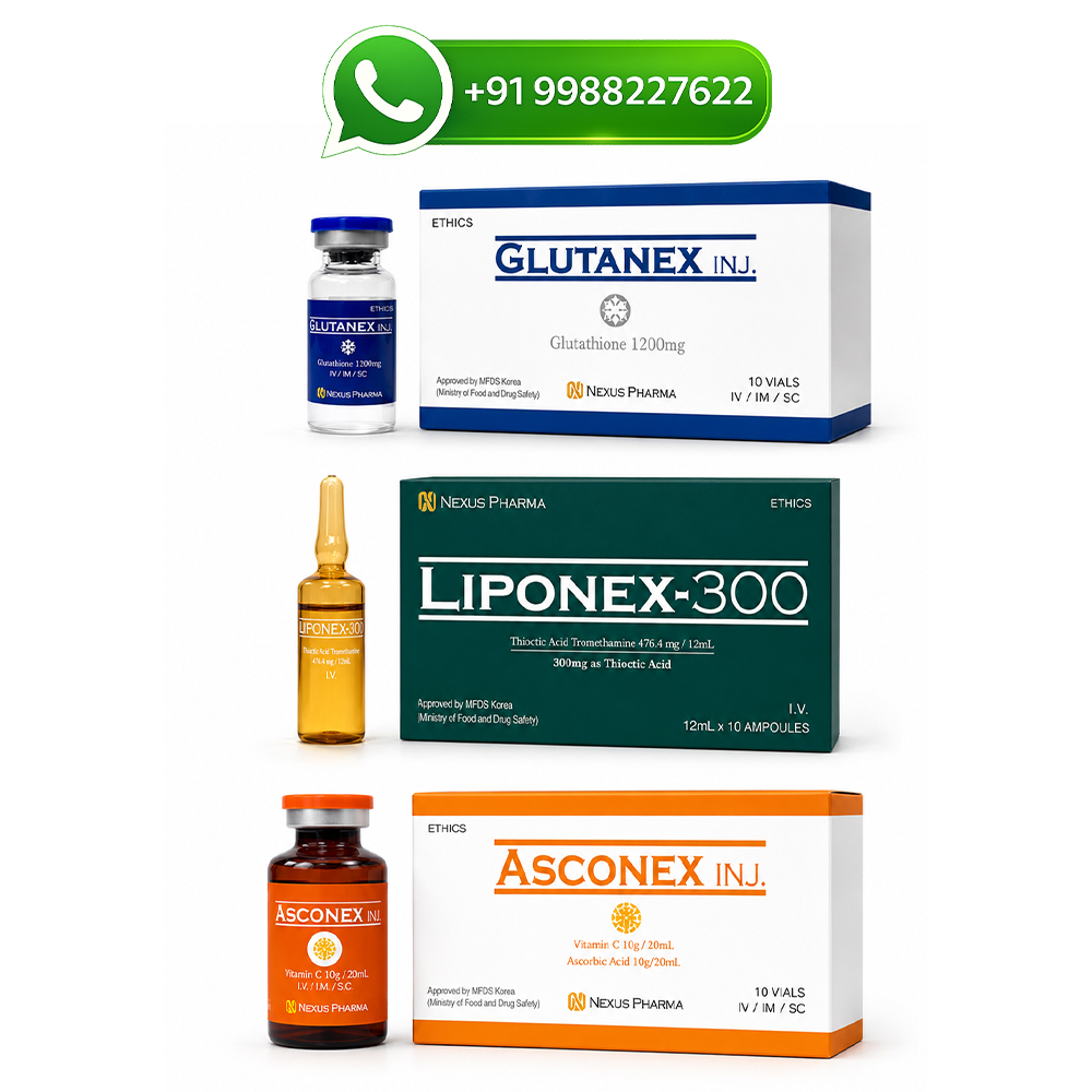 glutanex glutathione 1200mg Nexus Pharma Glutanex Glutathione 1200mg Injections in India