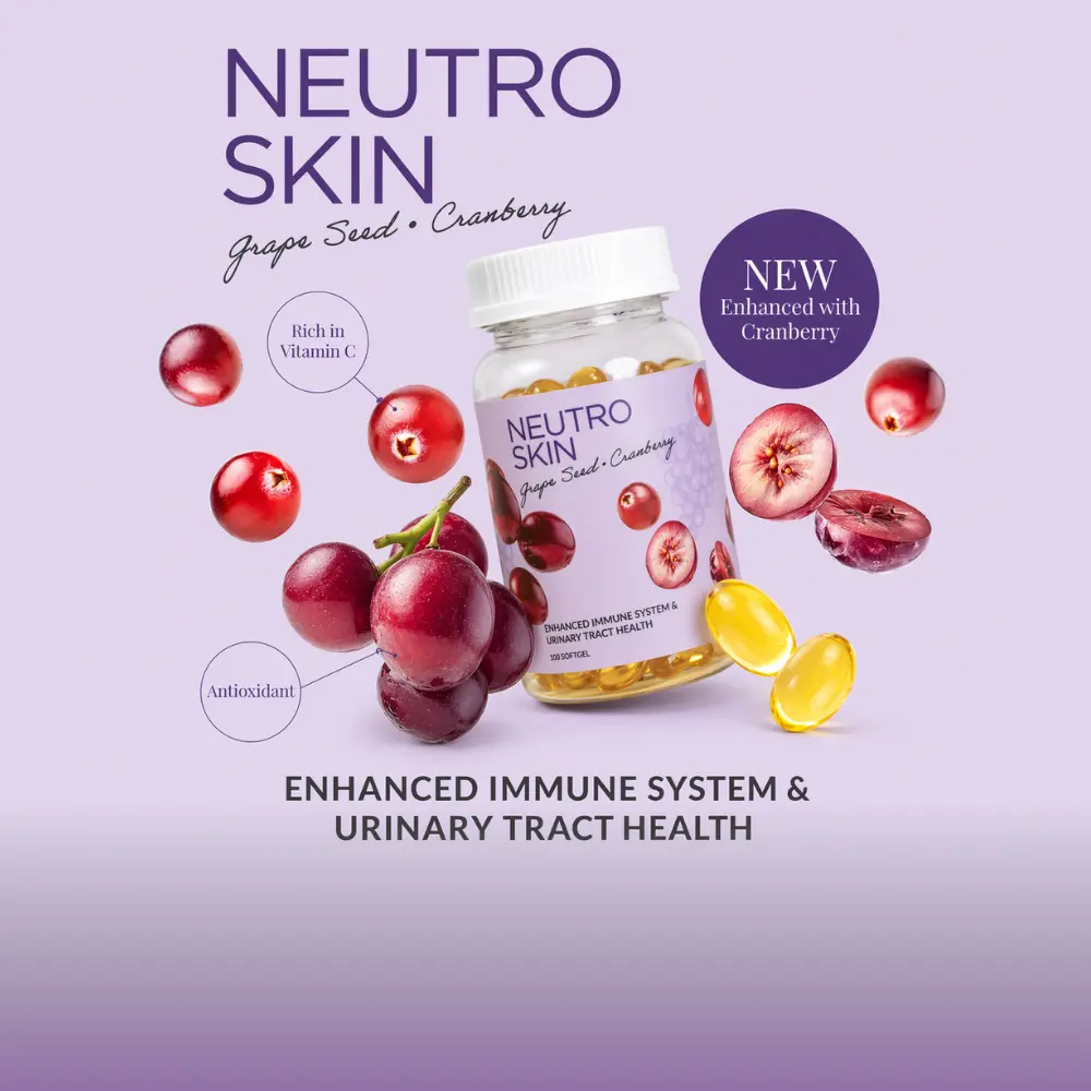 Neutro Skin Grape Seed, Cranberry Glutathione Softgels