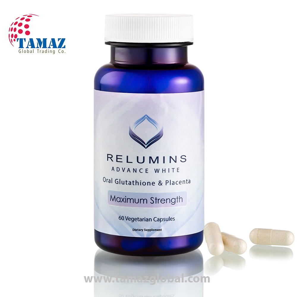 relumins advanced white oral glutatione and placenta capsules