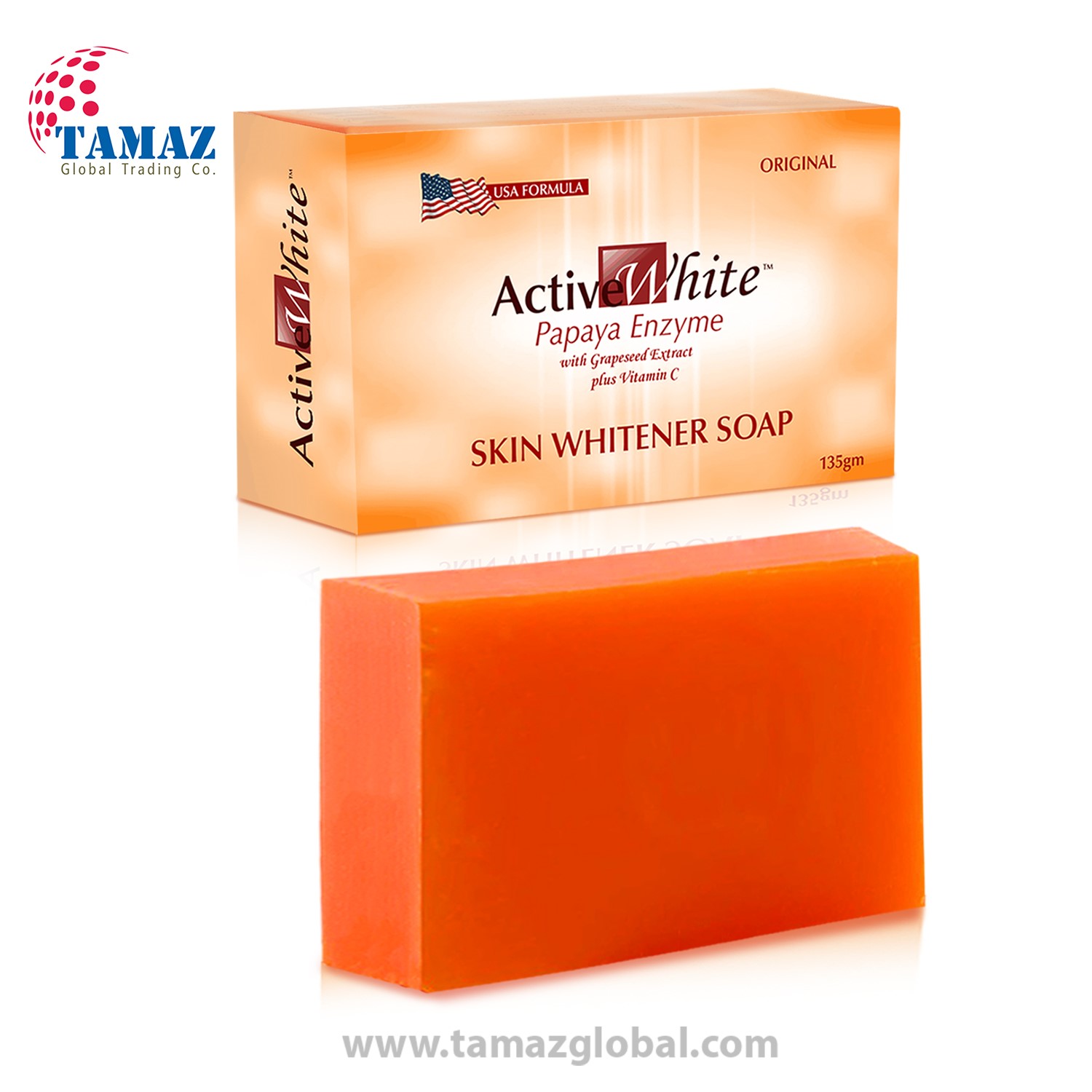 active white papaya enzyme skin whitening soap