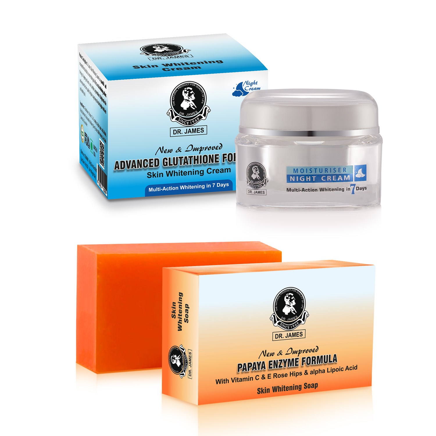 Dr James Papaya Enzyme Skin Whitening Soap